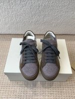 Brunello Cucinelli 25ss最新 Bc 系带 休闲鞋 鞋面进口麂皮 内里进口 羊皮里 0.5mm圆形冲孔设计 透气不闷脚 独家开模TPU大底