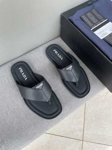 原单品质 Prada普拉达经典款 凉鞋 牛皮垫脚 黑色 39-44齐码现货