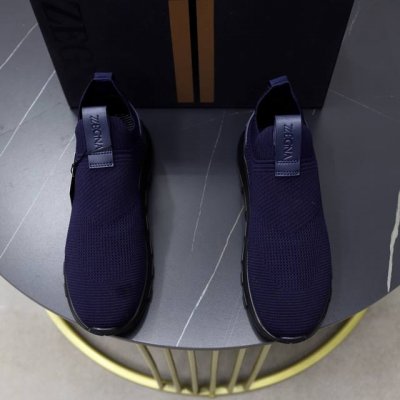 出厂价Pp： Zegna 杰尼亚 -高端品质 原单 飞织鞋系列 -鞋面：品牌高端羊绒飞织面、注塑品牌鸡眼 -内里：原版透气网布 -大底：原版Tpu发泡 成型大底