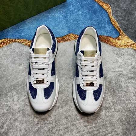 工厂P价 古奇Gucci 官网最新款休闲时尚男鞋，爆款版型简洁大气，潮男专属.独有的官网最新品牌元素元素古奇原版装饰，时尚又大方，面料原版牛皮羊皮内里，官网指定 - 点击图像关闭