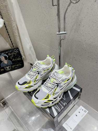 Off-White 2024Ss新款 Be Rightback系列情侣款复古厚底网面拼色跑鞋休闲运动鞋 顶级版本原版购入开发做货 面料：原版进口科技面料+网面