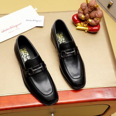 工厂p价 菲拉格幕 Ferragamo 新款皮鞋官网原版1:1开模 原单品质做工精细 高端奢华鞋面采用进口意大利头层牛皮水染皮内里橡胶耐磨防滑大底 穿着透气舒适