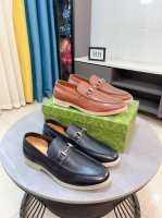 出厂价 Gucci 古奇 原版磨砂小牛皮 水染牛皮内里 原版大底男女时尚 正装休闲皮鞋 套脚款男女鞋系列 年轻时尚 欧美潮流 英伦风格 随意搭配 脚感舒適 标准