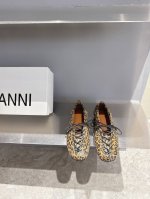 ganni 小众潮牌25Ss春夏新款系带芭蕾舞鞋 对Gann的德比鞋一见钟情 念念不忘必有回响 出了经典黑白色又出了这个红色 鞋底比较薄 后脚那里做了褶皱弹力处