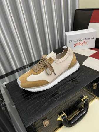 调工厂P价 男装男鞋 运动原单 Dolce&Gabbanadg高端男士运动休闲鞋。顶级专柜原单货。 原版进口牛皮 多种材质拼接设计进口牛皮内里 牛皮垫脚原版Tp - 点击图像关闭
