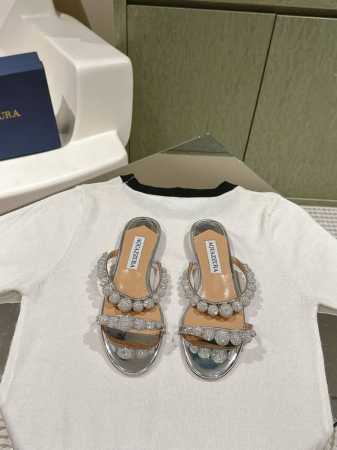 Aquazzur* 菠萝早春专柜新品仙女时装鞋系列，大量上新同步官网全系列均可定制龙年主打一个火爆，全网各大网红纷纷开秀，绝美的穿搭系列！ ★★★★★ 鞋面 原 - 点击图像关闭