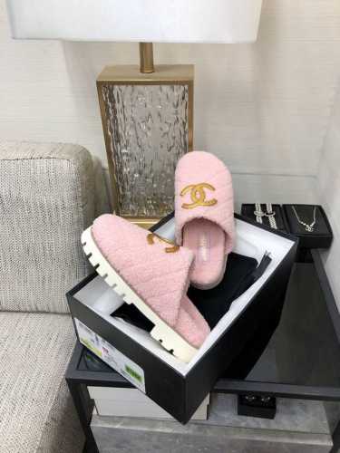 出厂价 顶级 品质2024K厚底毛毛拖 SIZE：35-41 40 41定做不退换 原版包装配套