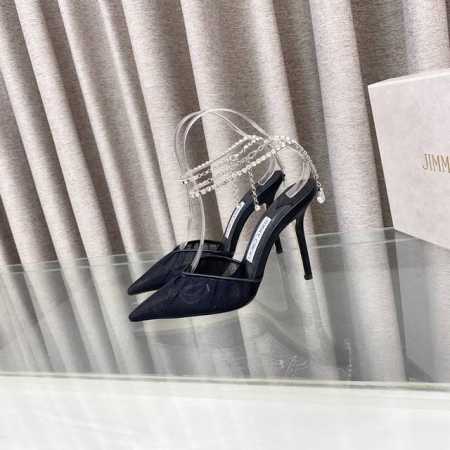 Jimmy Choo 吉米周 网纱配水钻 新款修饰 大方高贵 是一个非常全面之尊贵时尚生活品牌， 香港,美国等大时尚博主及明星的同款表带女士高跟凉鞋系列。 澳大 - 点击图像关闭