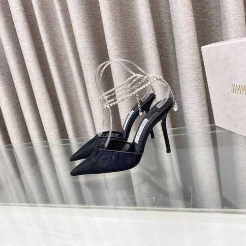 Jimmy Choo 吉米周 网纱配水钻 新款修饰 大方高贵 是一个非常全面之尊贵时尚生活品牌， 香港,美国等大时尚博主及明星的同款表带女士高跟凉鞋系列。 澳大
