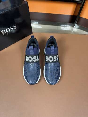 调工厂p价 男装男鞋 运动原单 Boss 最新休闲男鞋，欢迎1:1对比，爆单款Boss香港专柜休闲鞋，专柜品质，支持验货，优质做工，鞋面采用意大利进口胎牛皮 透