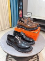 出厂价p 牛里 Hermes 爱马仕商务皮鞋 原厂配置 原版进口牛皮鞋面+奢华五金Logo+全进口原版定制牛皮内里 鞋底 橡胶耐磨大底高难度工艺 原厂跟单货 高