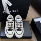 400 Size: 35-40 41定做不退不换 Chanel香奈儿 2025C 米兰走秀爆款厚底运动鞋 小香早春度假新款 双C方圆头系带休闲鞋 潮鞋 此款绝对