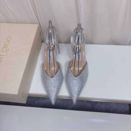 橙子出厂价 点钻定制款 Jimmy Choo 周仰杰经典款 Jc水钻链条尖头高跟凉鞋 细跟单鞋 高跟鞋 满钻款# 这一款尖头凉鞋，简单优雅又不失小性感，其设计理
