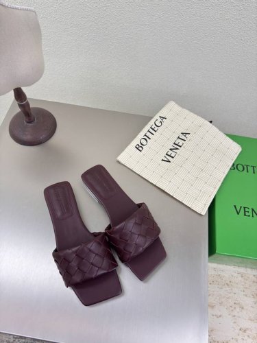 工厂p价p 顶级高端版本 代购品质 原版开发 Bottega Veneta2025Ss新品爆款夏季方头parco平底穆勒凉拖鞋 Bv新款全真小结编织装饰抢手大爆