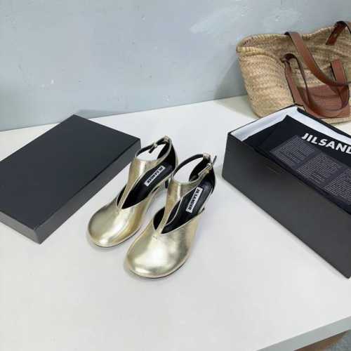 高品质出厂 ！小众潮牌Jilsander 25春夏极简主义高跟圆头镂空凉鞋单鞋！ 市面顶级原单版，Zp对比做货，所有细节都跟柜上一致：包括鞋面皮料，鞋垫内里皮料