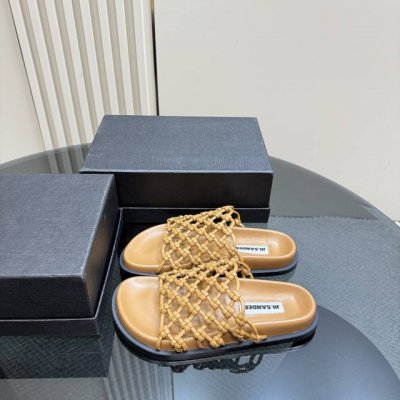 厂价 jilsander 吉尔桑达25Wf春夏 渔网编织镂空拖鞋 太佩服设计师这一季的计设了 一双刻着时髦两字的单鞋 可文艺可时髦 穿搭率实在太高了 镂空编织设