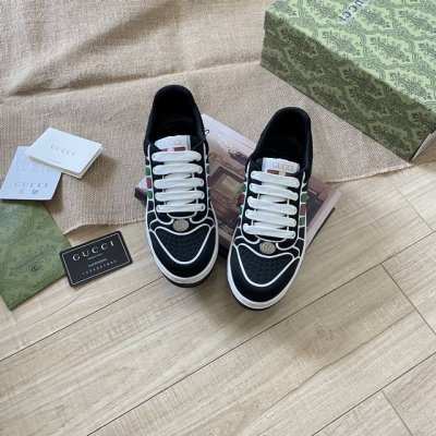 出厂： Gucci 古驰2025顶级专柜 代购系列 官网上新 全球同步 古驰顶级情侣脏脏鞋 情侣鞋 古驰情侣 Gucci鞋控 小红书热搜常客 情侣穿搭Oot D