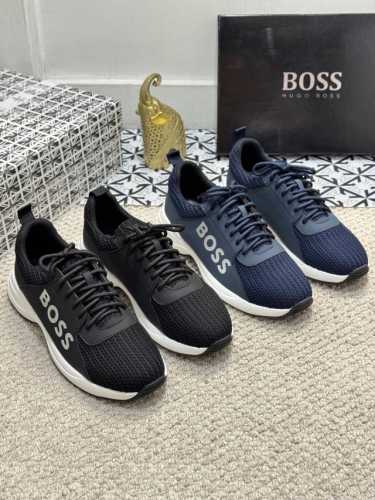 出厂价 实价 男士精品 Boss 运动男鞋，本款是官方主打经典款，1:1质量，原厂名师制作，采用进口布料舒适透气网布内里。完美楦型，大方时尚的设计，吸引了众多消