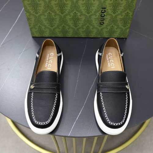 出厂价: 品牌：古奇gucci 尺码：38-44 45可定制 等级： 专柜经典款 材料： 原版软特殊皮料鞋面 舒适羊皮内里 橡胶柔软轻便大底 款式类别：商务休闲