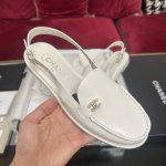 白色后空款 chanel香奈儿今年最乐福鞋 全色系全线出货中 35-40 后空 包跟 拖鞋