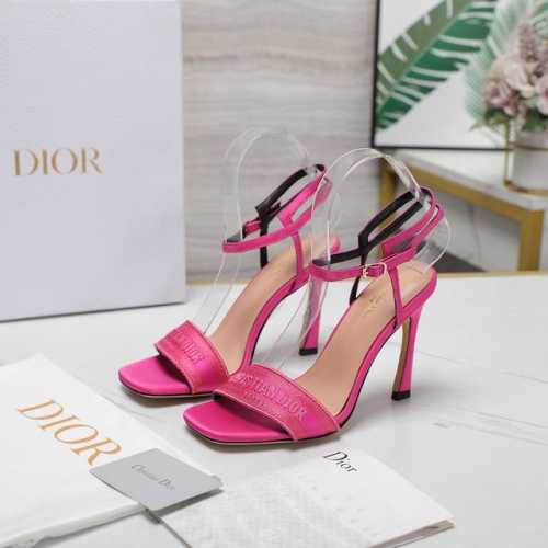 最高版本 Dior 迪奥24S春夏新品 银丝线刺绣工艺 高跟凉鞋 面料采用进口真丝绸缎 内里踮脚均为羊皮 意大利进口真皮大底 跟高：10cm 码数：35-41