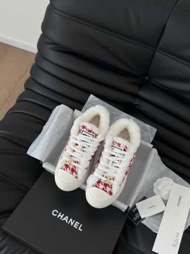 Chanel 24P新款大头饼干鞋 原版开发顶级版本 鞋面正品一致 内里羊皮 TPU大底 非普通版本橡胶大底 Size:35-39 其他码数定做