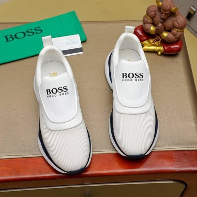 工厂P价 Boss 同步新款 知名品牌新款隆重上市 以奢华高端设计出货 鞋面采用牛皮+布料皮内里，皮质柔软上，脚绝对舒适鞋底全手工打造 时尚 高端品质 码数：3
