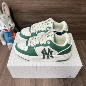 顶级版本Mlb Chunky Liner Basic纽约洋基队板鞋男女同款绿色。 码数：35-45码 编码: 3Asxclb3N-50Gns 全套得物包装：毒卡