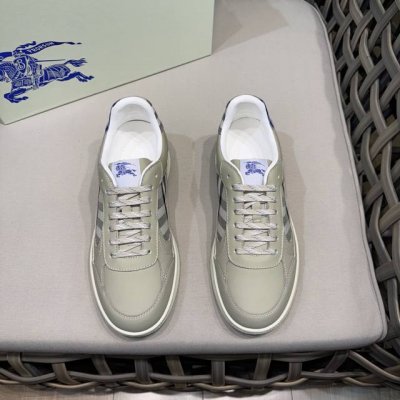 burberry 顶级 Size:38-44 45.46定做 Burberry巴宝莉官网同步男士经典低帮运动鞋｜采用原版头层牛皮制作｜装饰焕新的品牌徽标｜头层牛