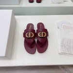工厂p价 女装女鞋 运动原单 迪奥 Dior 早春新款女鞋 Cd字母Logo平底镂空凉鞋 圆头平跟果冻色拖鞋 市面顶级版本 材质:鞋面进口头层牛皮丝绸牛皮内里+