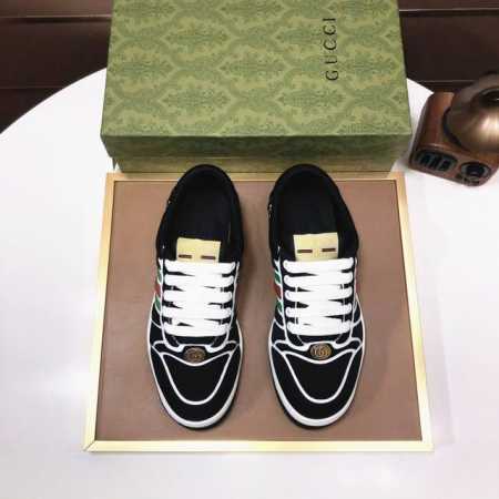 工厂批 Gucci 古奇 高端新款限定款情侣小脏鞋！材料均为定制，超级好看，进口电绣工艺，请各位看清细节认准品质，独家开模大底，高品质请随意对比！全新包装升级！ - 点击图像关闭