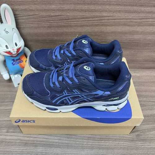 Needles X Asics Gel-Nyc 皮革 炫酷 减震防滑耐磨 低帮 生活休闲鞋 海军蓝 货号: _ 1201A789-400 包装:全套得物配件毒盒