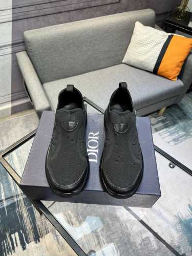 Dior 迪奥 男鞋高端品牌 最新力作：牛皮+进口飞织面料，原版包头橡胶大底 柔软舒适，让行走更加便捷舒适！尺码:38-44 45可定制