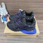 Needles X Asics Gel-Nyc 皮革 炫酷 减震防滑耐磨 低帮 生活休闲鞋 黑紫 货号: 120 8-001 包装:全套得物配件毒盒配纯棉袜子一