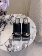 矮跟 高跟 Balenciag*新款方头高跟拖鞋 甜酷Girl的最爱 上脚真的太辣了 辣妹必备 鞋面牛皮 原版开模五金 内里垫脚羊皮 意大利真皮大底 跟高 5C