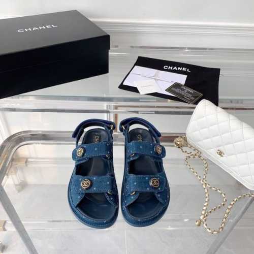 Chanel新款沙滩鞋 顶级版本 简单的万能百搭神器 原版材料 原版logo饰扣 进口羊皮内里垫脚 意大利真皮大底 Size：35-40 41订做