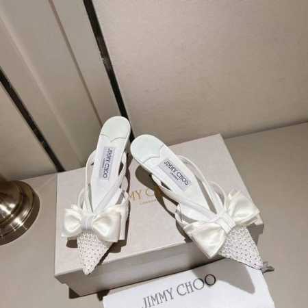 超美晚宴蝴蝶结高版本Jimmy Choo 经典不败春夏新品爆款单鞋凉鞋系列单品 -超级A的一款啊！美得让人窒息！网面钻绸缎大蝴蝶结设计给人以一种很神秘的感觉，奢 - 点击图像关闭