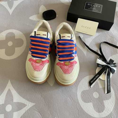 橙子出厂价 GUCCI 古驰最新爆款 厚底运动鞋 休闲板鞋 复古小脏鞋 胖丁 胖墩墩 原版购入开发做货，MAC90全新爆款系列脏脏鞋，精致小巧的互扣式双G标识浪