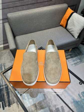 hermes 爱玛仕 -高端品质 原单 -鞋面：牛皮反绒拼接设计 -内里：进口混种羊皮 -大底：Tpr发泡 橡胶：双色组合成型大底 -超高品控 做工精细：凸显 - 点击图像关闭