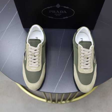 品牌：普拉达prada 标准码：38–44 45可订做 等级：官网同款 材料：原版面料 舒适透气内里 轻便耐磨大底 款式类别：男士时尚休闲鞋靴 跑步 运动鞋 尊 - 点击图像关闭