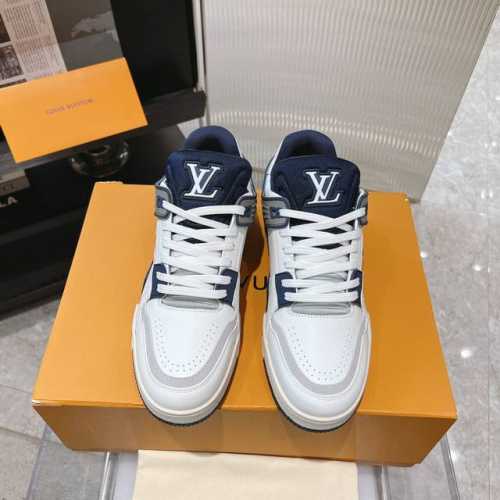 男款工厂价： 2024 Louis*Vuitto* Lv Trainer 特别版 运动鞋欧洲代购1W Rmb购入 历时一个月爆拆开发 大底和面料私模 鞋面更是报
