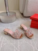 拖鞋 凉鞋 Ren* Caovill*重工蝴蝶水晶系列 bling bling精致逼人 堪称工艺品 面料进口高密度网纱 手工缝制水钻 垫脚羊皮 意大利真皮大底