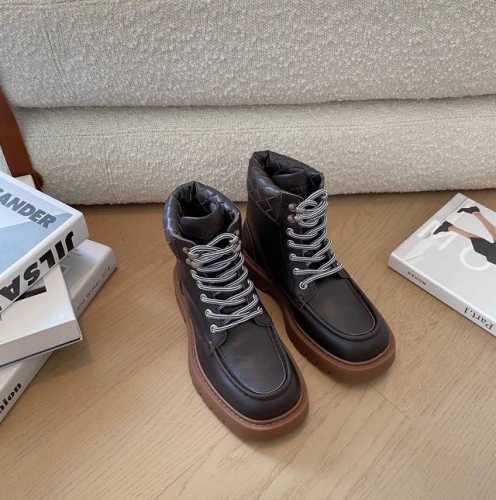 顶级品质 Bottega Veneta ss24 new arrival～ Bv 2024秋冬新款｜编织系带厚底马丁靴 葆蝶家Bottega Veneta BV