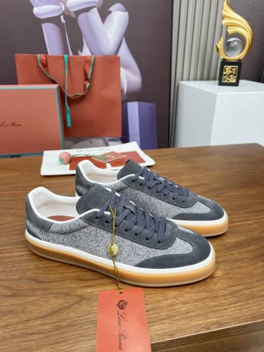 实价： 代购级，高版本 意大利 Loro Piana 诺悠翩雅Tennis Walk系列 Lp情侣款德训鞋 休闲 运动鞋 板鞋 原版购入开发 做货 这款新款绒面
