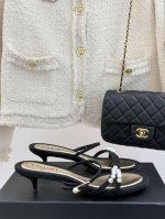 厂价 Chane*｜小香Coco中古Vintage 25C早春新品珍珠凉鞋 香家的这款中古系列真的太美了 真的把女人的优雅知性气质表现的淋漓尽致！ 脚感舒适！上