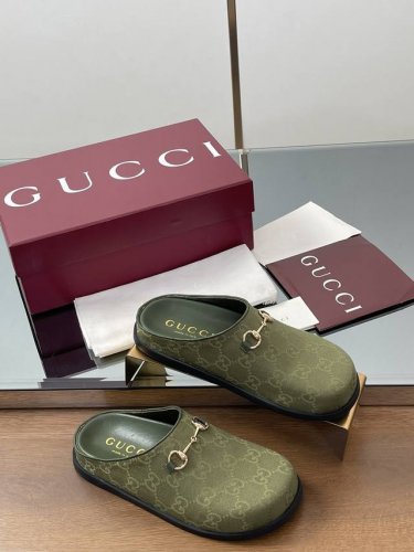 2025古奇春夏福利 新品Gucci穆勒鞋 包头拖鞋 官网同步 原版一比一复制 最高版本所有材质细节均与Yb一致 常年做货 尺码36-42 404142定制不退