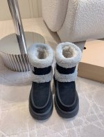 出厂价 男女同款 UGG新款羊毛保暖厚底休闲鞋 超级厚实保暖 经典百搭款 鞋面牛皮 内里垫脚进口澳洲一体羊皮毛 底厚4cm 女码35-39 40定做 男码40-