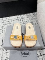 scholl X Balenciaga巴黎世家 25 圆头平底 520限定系列 软木底 防滑一字拖鞋 Balenciaga 2025巴黎世家联名Scholl拖鞋