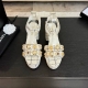 Chanel 25A高级手工坊系列 新款抢先发售 今年春夏必爆单品 原版开发 私模五金 原版大底 鞋面牛皮 妮布 内里羊皮 Size:35-39 其他码数定