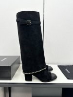 Chanel 24b 新款 双c 秋冬靴 香奈儿秋冬重工爆款短靴 小红书力推款，怎么搭配都好看，时髦精必备，香奈儿女士钟爱简约又难以抗拒系搭配展现与众不同的穿搭